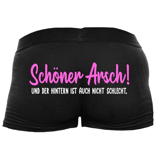 Shirtoo Lustige Herren-Boxershorts mit Spruch Schöner Arsch Männer zum Geburtstag, Valentinstag, zu Weihnachten oder Nikolaus von Shirtoo