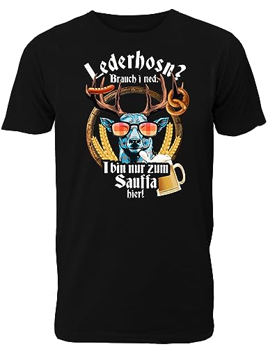 Shirtoo Oktoberfest T-Shirt Samma Womma Sauffa - Lustiger Trachten Ersatz von Shirtoo