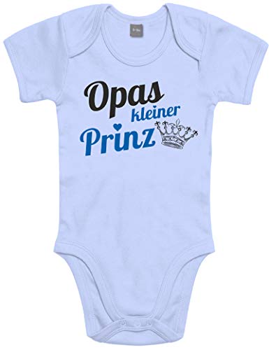 Shirtoo Supersüßer Baby Body Strampler Opas Kleiner Prinz für Jungen als Geschenk zur Geburt/Erstausstattung von Shirtoo