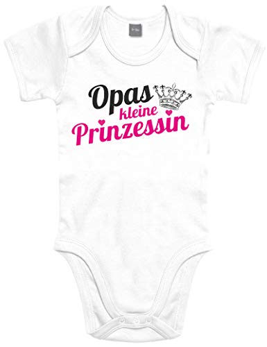 Shirtoo Supersüßer Baby Body Strampler Opas kleine Prinzessin für Mädchen als Geschenk zur Geburt/Erstausstattung von Shirtoo