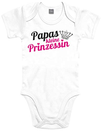 Shirtoo Supersüßer Baby Body Strampler Papas kleine Prinzessin für Mädchen als Geschenk zur Geburt/Erstausstattung von Shirtoo