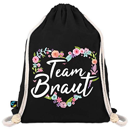 Shirtoo Turnbeutel Junggesellinnenabschied: Blumen Team Braut von Shirtoo