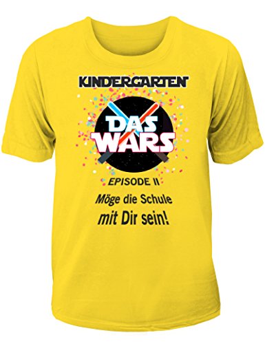 T-Shirt Einschulung/Schulanfang: Kindergarten Das Wars - Möge die Schule mit Dir Sein von Shirtoo