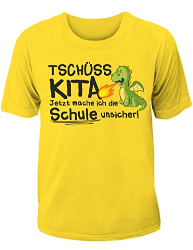 T-Shirt Einschulung/Schulanfang: Tschüss Kita - Jetzt Mache ich die Schule unsicher von Shirtoo