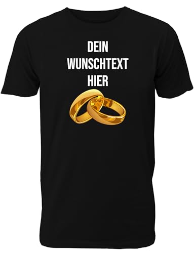 T-Shirt Junggesellenabschied Männer: Dein JGA Wunschtext für den Bräutigam und das JGA Team - Herren T-Shirt von Shirtoo