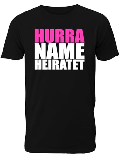 T-Shirt Junggesellenabschied Männer: Hurra für das JGA Team des Bräutigams - Herren T-Shirt von Shirtoo