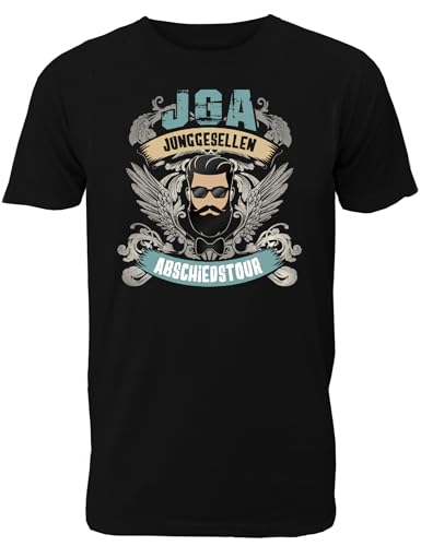 T-Shirt Junggesellenabschied Männer: Junggesellenabschiedstour für den Bräutigam - JGA T-Shirt Herren von Shirtoo