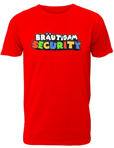 T-Shirt Junggesellenabschied Männer: Mario Bräutigam Security für das JGA Team des Bräutigams - Herren T-Shirt von Shirtoo