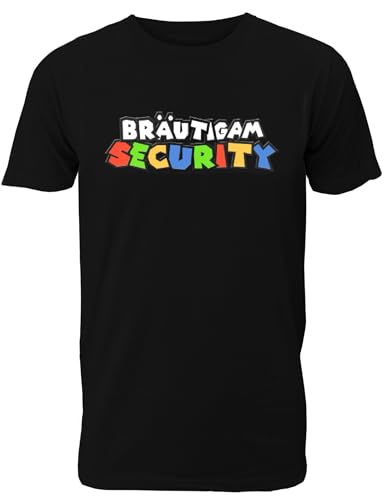 T-Shirt Junggesellenabschied Männer: Mario Bräutigam Security für das JGA Team des Bräutigams - Herren T-Shirt von Shirtoo