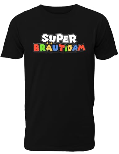 T-Shirt Junggesellenabschied Männer: Super Bräutigam für den Bräutigam Mario - JGA T-Shirt Herren von Shirtoo