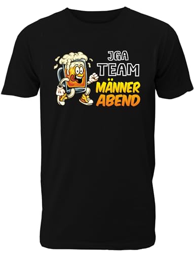 T-Shirt Junggesellenabschied Männer: Team Männerabend für das JGA Team des Bräutigams - Herren T-Shirt von Shirtoo