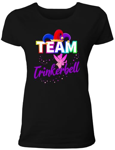 Team Karneval Gruppenshirts - Lustige Fasching T-Shirts für Frauen, Vereine & Freunde mit Motiv Karneval Team Trinkerbell von Shirtoo