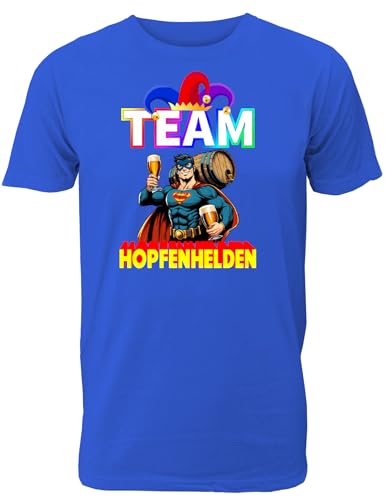 Team Karneval Gruppenshirts - Lustige Fasching T-Shirts für Männer, Vereine & Freunde mit Motiv Karneval Team Hopfenhelden von Shirtoo