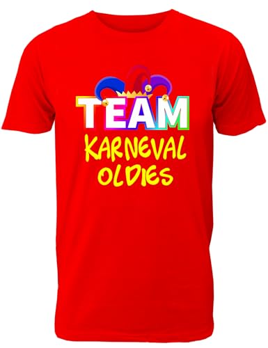 Team Karneval Gruppenshirts - Lustige Fasching T-Shirts für Männer, Vereine & Freunde mit Motiv Team Karneval Oldies von Shirtoo