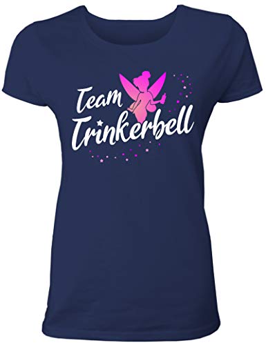 Team Trinkerbell Junggesellinnenabschied Tshirt und Karneval Fasching Shirt für Damen von Shirtoo