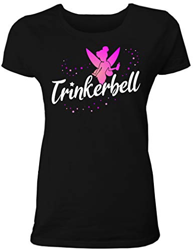 Trinkerbell Junggesellinnenabschied Tshirt und Karneval Fasching Shirt für Damen von Shirtoo