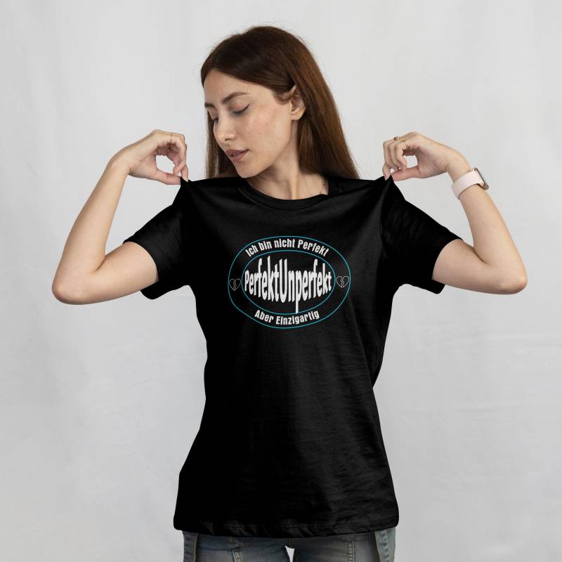 Nicht Perfekt Aber Einzigartig Shirt Damen | Perfektunperfekt T-Shirt Girlpower Statement Geschenk Für Beste Freundin von Shirtothek