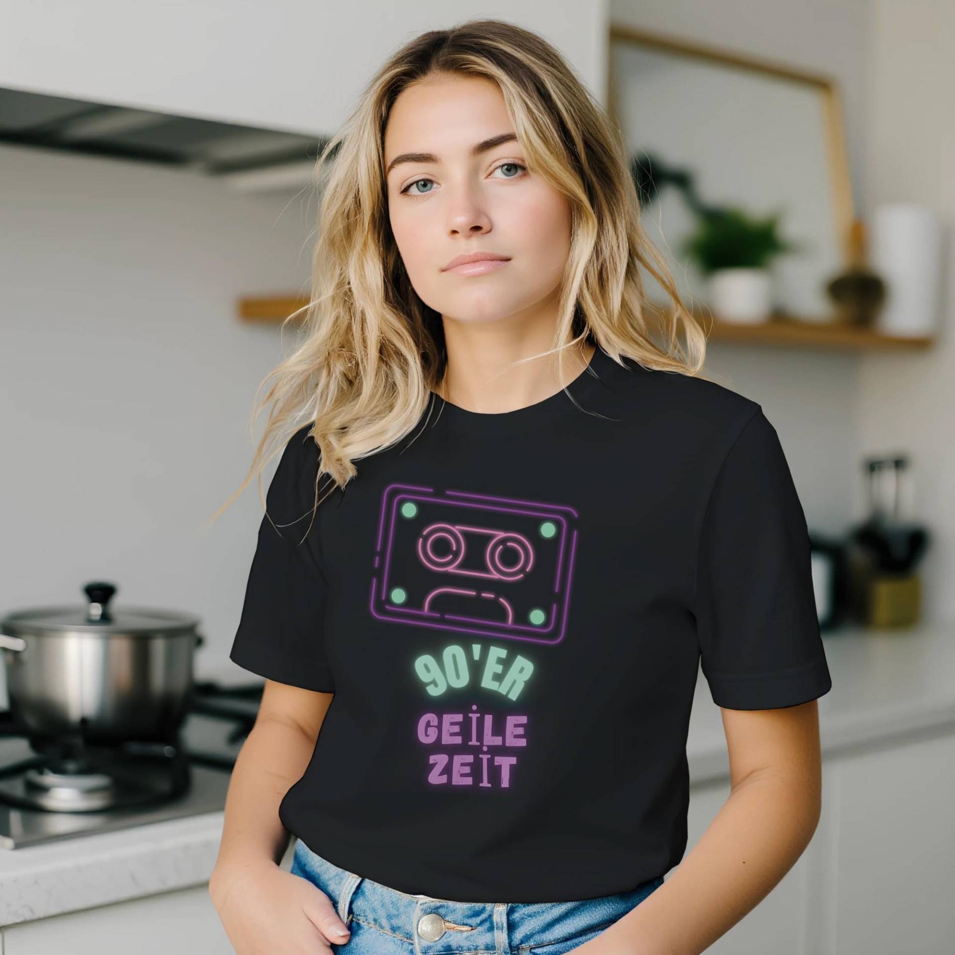 Retro 90Er T Shirt - Premium Unisex Mit Kassette Geile Zeit S-5xl Retro 90Er T Shirt - Premium Unisex Mit Kassette Geile Zeit S-5xl von Shirtothek