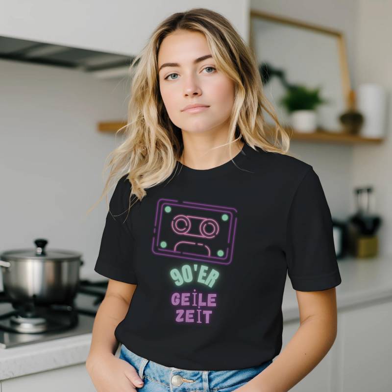 Retro 90Er T Shirt - Premium Unisex Mit Kassette Geile Zeit S-5xl Retro 90Er T Shirt - Premium Unisex Mit Kassette Geile Zeit S-5xl von Shirtothek