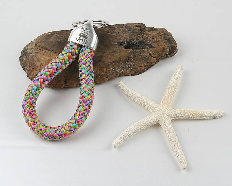 Schlüsselanhänger Gravur Zuhause Ist Wo Wir Parken Segelseil 10 Mm von ShirtparadeShop