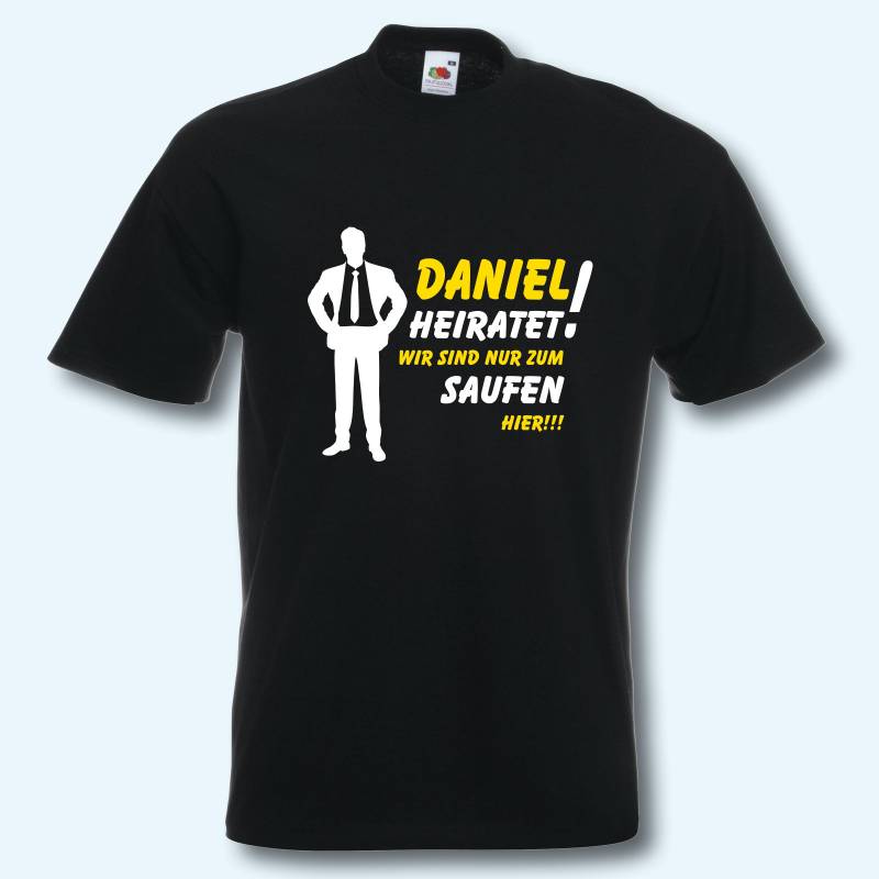 T-Shirt, Jga ... Heiratet, Junggesellenabschied, Wunschname von ShirtparadeShop