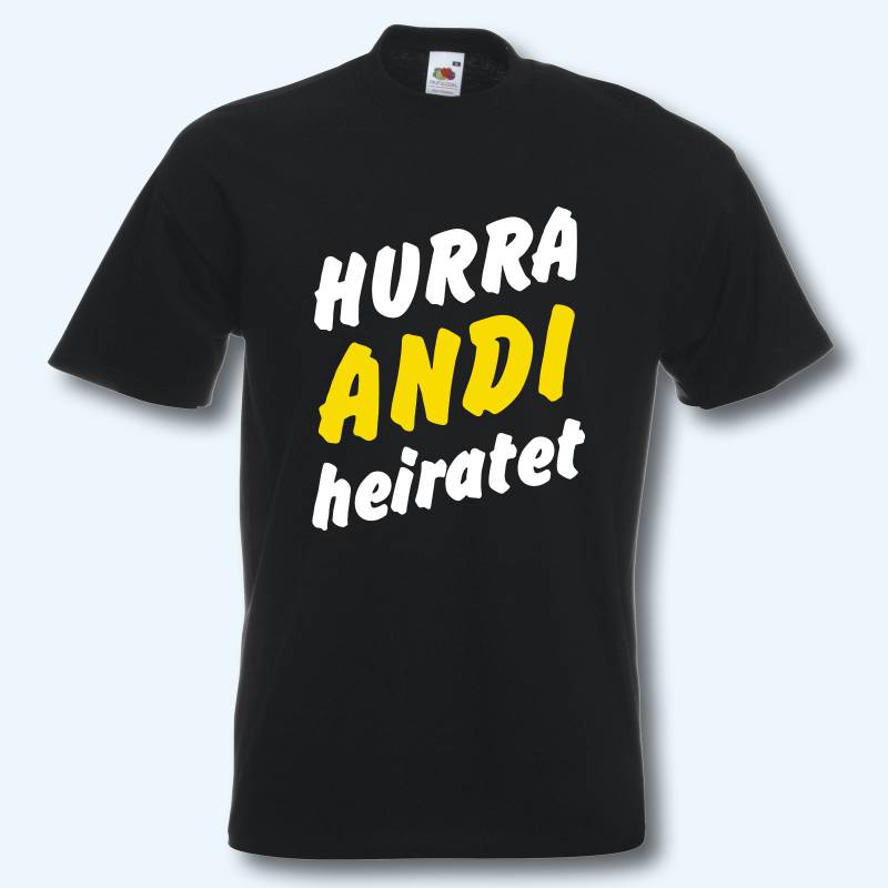 T-Shirt, Jga Hurra ... Heiratet, Junggesellenabschied, Wunschname T-Shirt, Jga Hurra ... Heiratet, Junggesellenabschied, Wunschname von ShirtparadeShop