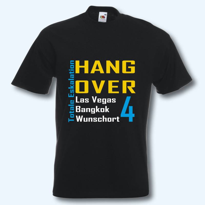 T-Shirt, Jga Junggesellenabschied, Hangover 4 Mit Wunschort T-Shirt, Jga Junggesellenabschied, Hangover 4 Mit Wunschort von ShirtparadeShop