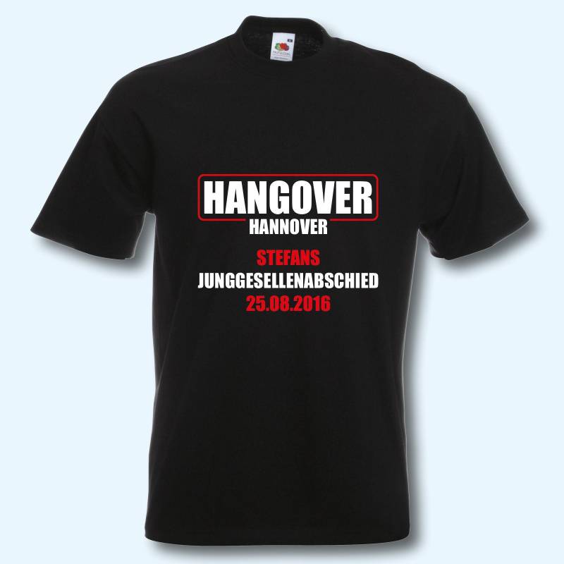 T-Shirt, Jga Junggesellenabschied, Hangover Mit Wunschtext T-Shirt, Jga Junggesellenabschied, Hangover Mit Wunschtext von ShirtparadeShop