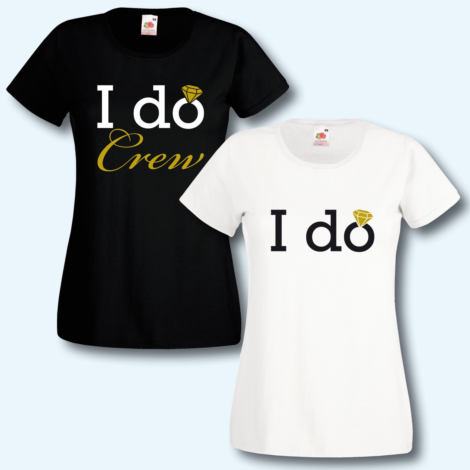 T-Shirt, Jga Team Braut, I Do Crew, Gold Edition, Junggesellinnenabschied von ShirtparadeShop
