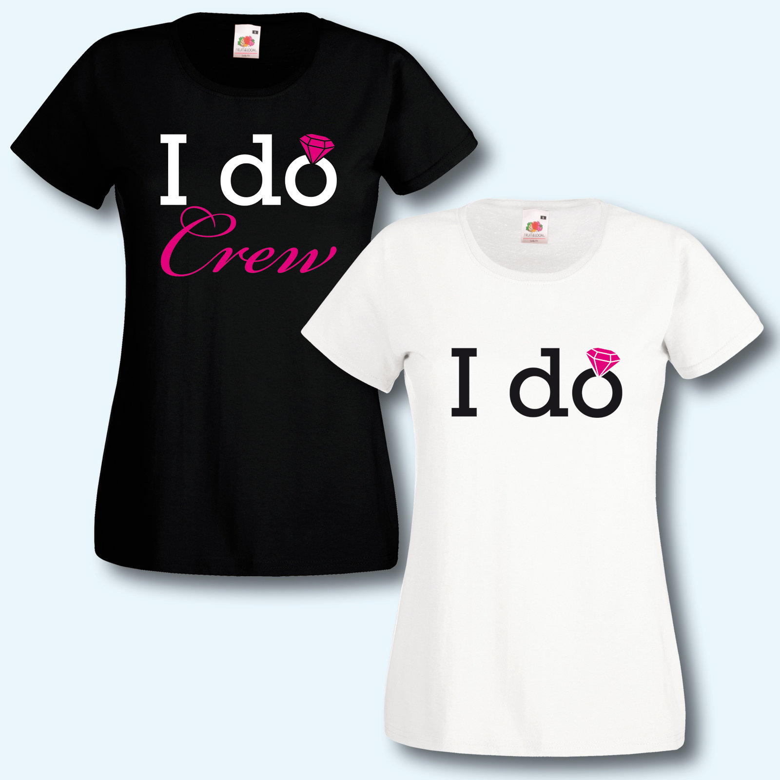T-Shirt, Jga Team Braut, I Do Crew, Pink Edition, Junggesellinnenabschied von ShirtparadeShop