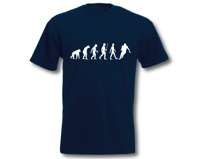T-Shirt Evolution American Football Fun-Shirt Herren Sport Freizeit von ShirtparadeShop