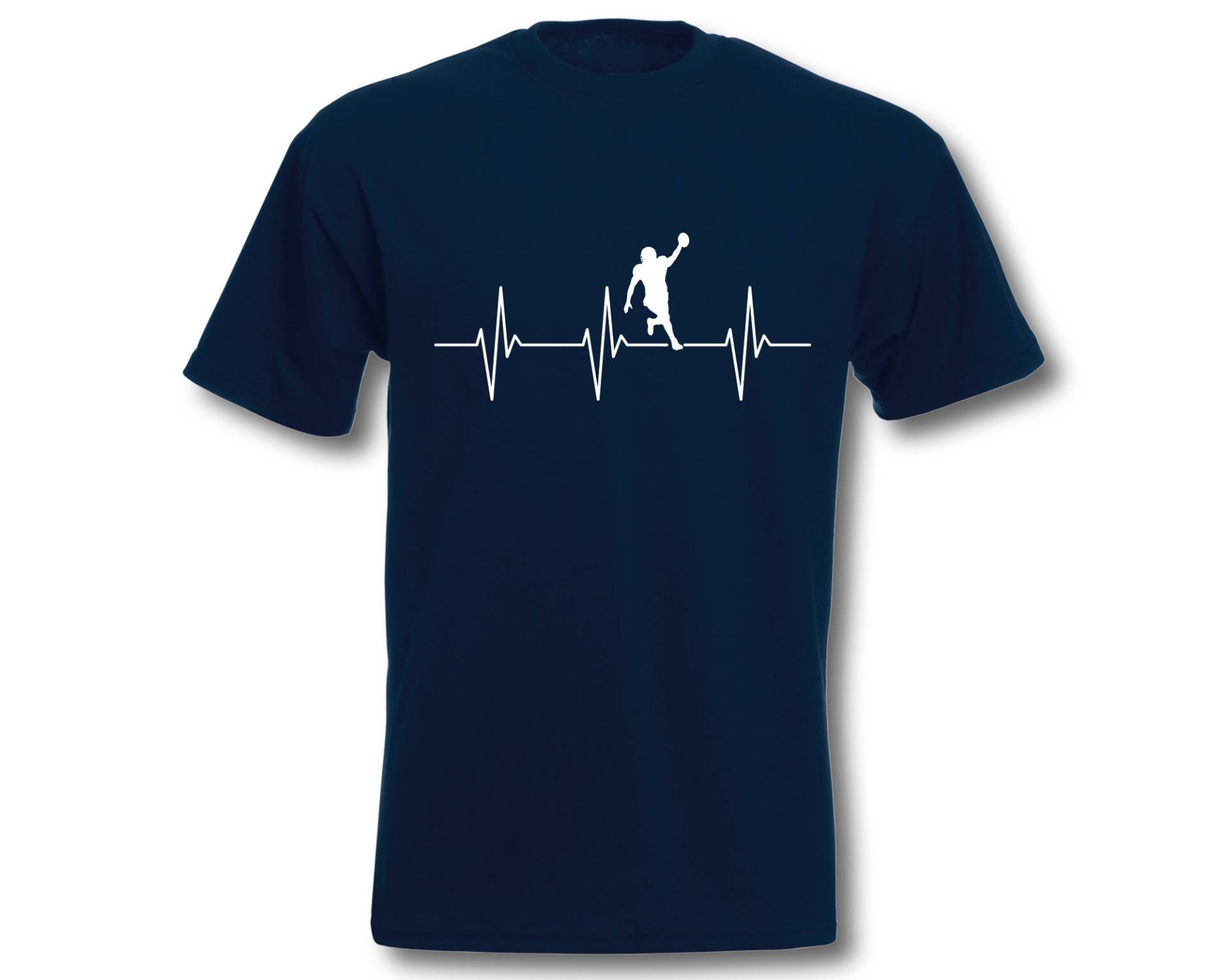 T-Shirt Herren Herzschlag American Football Ekg von ShirtparadeShop