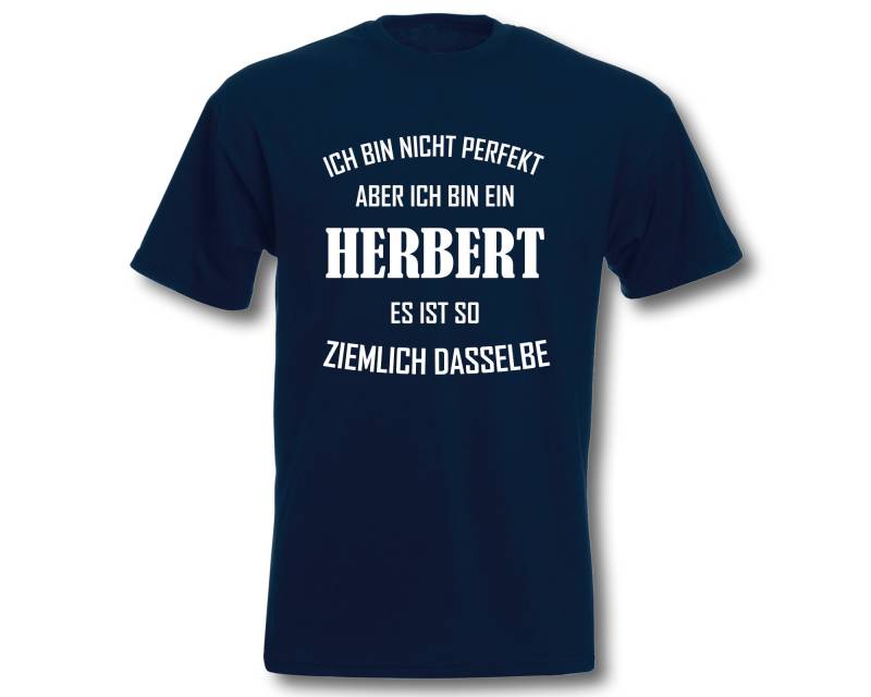 T-Shirt Herren Personalisiert Ich Bin Nicht Perfekt von ShirtparadeShop
