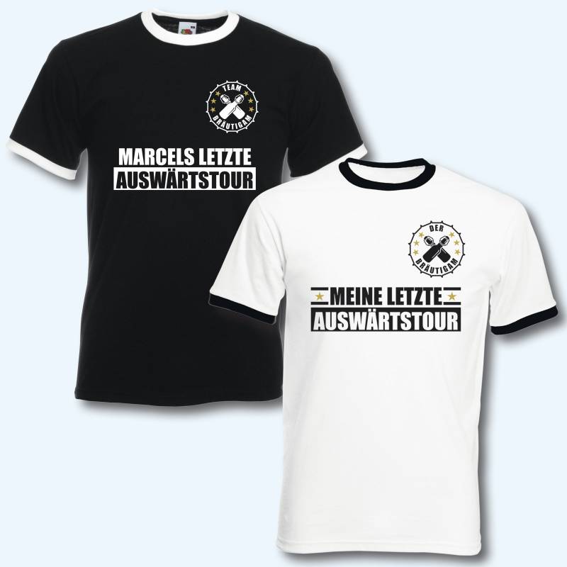 T-Shirt Trikot Retro-Shirt, Jga Auswärtstour, Junggesellenabschied, Fußball, Wunschname T-Shirt Trikot Retro-Shirt, Jga Auswärtstour, Junggesellenabschied, Fußball, Wunschname von ShirtparadeShop