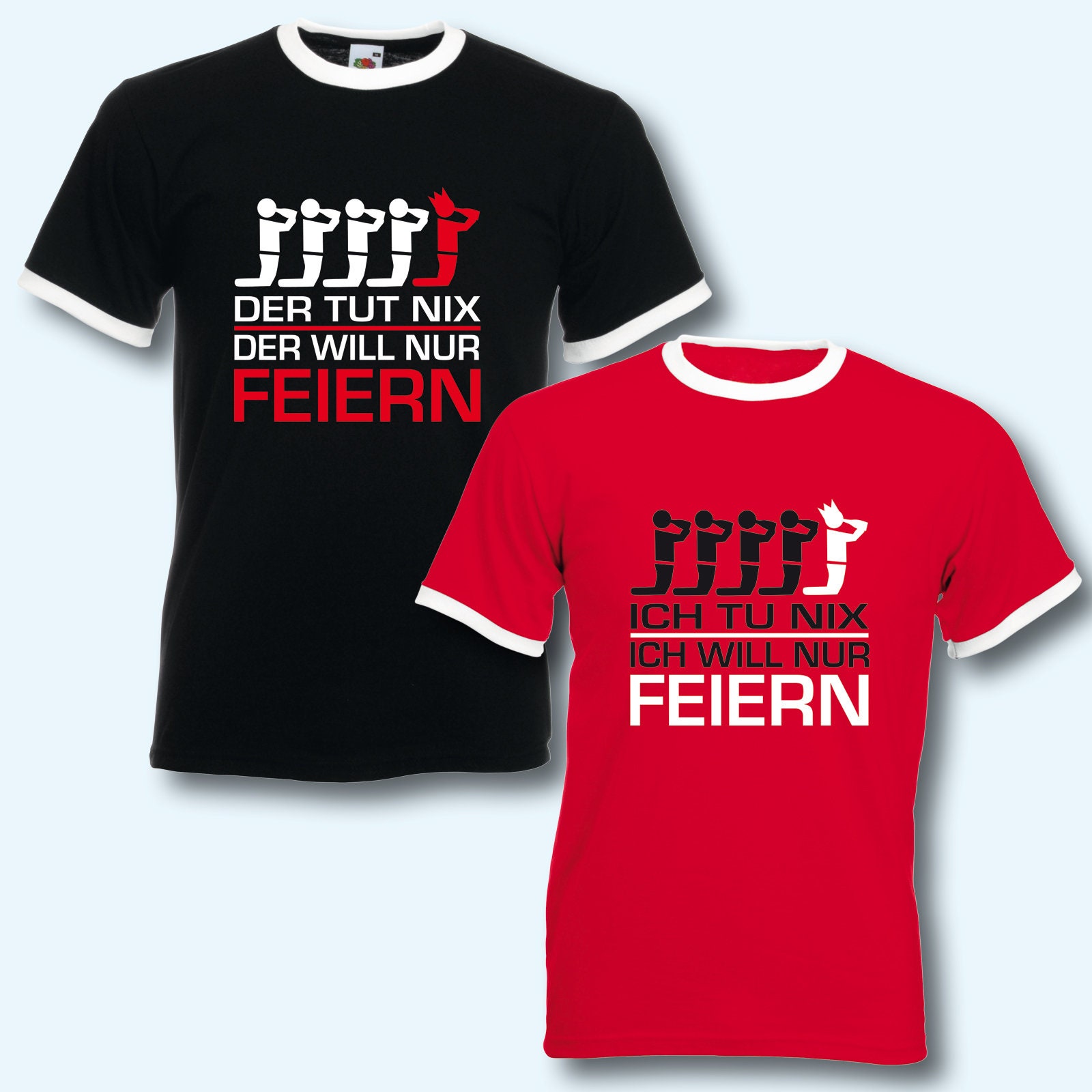T-Shirt Trikot Retro-Shirt, Jga Der Tut Nix, Junggesellenabschied von ShirtparadeShop