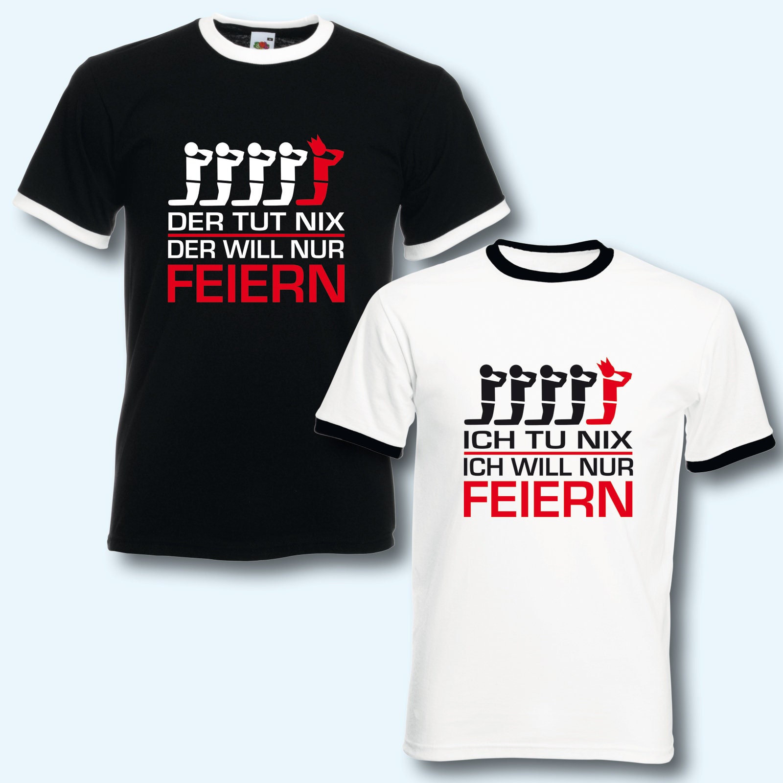 T-Shirt Trikot Retro-Shirt, Jga Der Tut Nix, Junggesellenabschied von ShirtparadeShop
