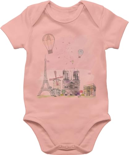 Baby Body Junge Mädchen - Fahnen und Flaggen - Paris Eiffelturm Notre-Dame - 6/12 Monate - Babyrosa - frankreich stadt paris, babybody country eifelturm kurzarm städte eiffelturm. strampler Baby Body Junge Mädchen - Fahnen und Flaggen - Paris Eiffelturm Notre-Dame - 6/12 Monate - Babyrosa - frankreich stadt paris, babybody country eifelturm kurzarm städte eiffelturm. strampler von Shirtracer