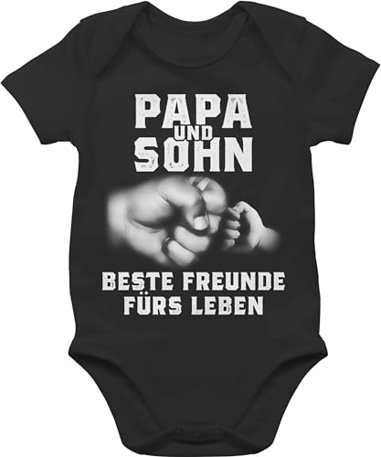 Baby Body Junge Mädchen - Geschenk zum Vatertag - Papa und Sohn beste Freunde fürs Leben - 1/3 Monate - Schwarz - vatertagsbody papatagsgeschenk vater babybody dad baby-kleidung vatertagsgeschenk Baby Body Junge Mädchen - Geschenk zum Vatertag - Papa und Sohn beste Freunde fürs Leben - 1/3 Monate - Schwarz - vatertagsbody papatagsgeschenk vater babybody dad baby-kleidung vatertagsgeschenk von Shirtracer