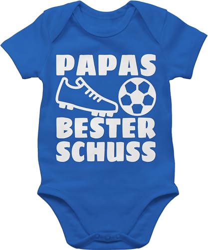 Shirtracer Baby Body Junge Mädchen - Geschenk zum Vatertag - Papas bester Treffer mit Fussball - weiß - 1/3 Monate - Royalblau - vatertagsbody papatagsgeschenk football babybody dad baby-kleidung Shirtracer Baby Body Junge Mädchen - Geschenk zum Vatertag - Papas bester Treffer mit Fussball - weiß - 1/3 Monate - Royalblau - vatertagsbody papatagsgeschenk football babybody dad baby-kleidung von Shirtracer