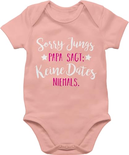 Baby Body Junge Mädchen - Geschenk zum Vatertag - Sorry Jungs Keine Dates mit Sternen weiß - 6/12 Monate - Babyrosa - papa sagt vatertagsbody papatagsgeschenk kein date strampler dad baby-kleidung Baby Body Junge Mädchen - Geschenk zum Vatertag - Sorry Jungs Keine Dates mit Sternen weiß - 6/12 Monate - Babyrosa - papa sagt vatertagsbody papatagsgeschenk kein date strampler dad baby-kleidung von Shirtracer