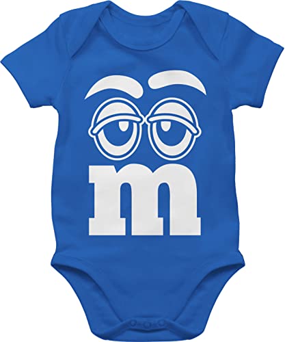 Baby Body Junge Mädchen - Karneval & Fasching - Faschingskostüm Gruppenkostüm M&M Aufdruck Gesicht I M und M I MM Augen I Fastnacht I Fasnacht I Fasnet - 1/3 Monate - Royalblau - outfit lustig Baby Body Junge Mädchen - Karneval & Fasching - Faschingskostüm Gruppenkostüm M&M Aufdruck Gesicht I M und M I MM Augen I Fastnacht I Fasnacht I Fasnet - 1/3 Monate - Royalblau - outfit lustig von Shirtracer