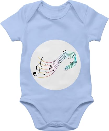 Baby Body Junge Mädchen - Karneval & Fasching - Glücksbär Noten Musik I Music Geschenk Musiker I Musikerin Fastnacht I Fasnacht I Fasnet - 3/6 Monate - Babyblau - faschingsstrampler faschings Baby Body Junge Mädchen - Karneval & Fasching - Glücksbär Noten Musik I Music Geschenk Musiker I Musikerin Fastnacht I Fasnacht I Fasnet - 3/6 Monate - Babyblau - faschingsstrampler faschings von Shirtracer