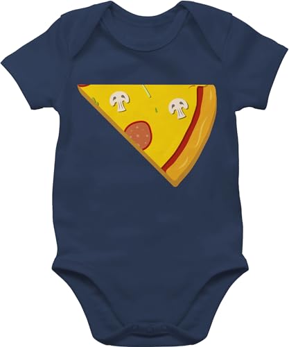 Shirtracer Baby Body Junge Mädchen - Partner-Look Familie - Pizza Partner Teil 2-1/3 Monate - Navy Blau - matching family outfits partnerlook mama babybody familien kleidung outfit look babykleidung von Shirtracer