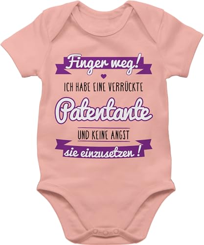 Shirtracer Baby Body Junge Mädchen - Ich habe eine verrückte Patentante - Taufgeschenk von Patentante - 1/3 Monate - Babyrosa - hab taufpatinmbody patentanten finger weg bodys patenkind geschenk Shirtracer Baby Body Junge Mädchen - Ich habe eine verrückte Patentante - Taufgeschenk von Patentante - 1/3 Monate - Babyrosa - hab taufpatinmbody patentanten finger weg bodys patenkind geschenk von Shirtracer