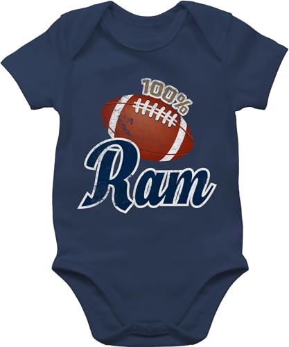 Baby Body Junge Mädchen - Sport & Bewegung - 100% Ram - 6/12 Monate - Navy Blau - basketball outfit 25. geburtstag babysachen mit babybody jungs strampler american football bodies bodys buddy von Shirtracer