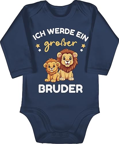 Shirtracer Baby Body langarm Mädchen Junge - Ich werde großer Bruder Geschenk Löwen - 12/18 Monate - Navy Blau - brother grosser strampler big bro ein babybody große brüder langarmbody bruder bodie Shirtracer Baby Body langarm Mädchen Junge - Ich werde großer Bruder Geschenk Löwen - 12/18 Monate - Navy Blau - brother grosser strampler big bro ein babybody große brüder langarmbody bruder bodie von Shirtracer