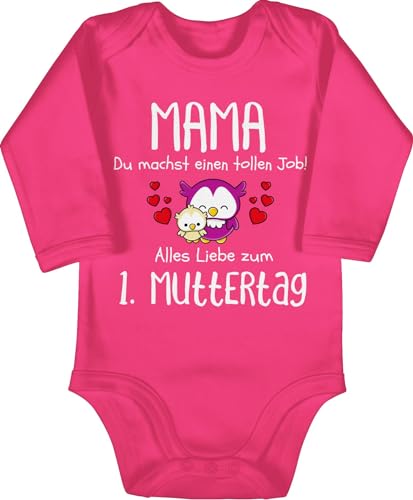 Baby Body langarm Mädchen Junge - 1. Muttertag I Mama du machst einen tollen Job - 12/18 Monate - Fuchsia - muttertagsbody muttertagsstrampler muttertagsgeschenk muttertaf babybody 1 muttertags Baby Body langarm Mädchen Junge - 1. Muttertag I Mama du machst einen tollen Job - 12/18 Monate - Fuchsia - muttertagsbody muttertagsstrampler muttertagsgeschenk muttertaf babybody 1 muttertags von Shirtracer