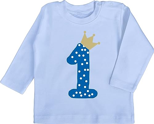 Baby Langarmshirt - 1. - Erster Geburtstag - 6/12 Monate - Babyblau - geburtstagsshirt 1 Jahr Geschenk+für+einjähriges+Kind einjährige one Shirt Tshirt für 1.Geburtstag Junge Outfit 1geburtstag Baby Langarmshirt - 1. - Erster Geburtstag - 6/12 Monate - Babyblau - geburtstagsshirt 1 Jahr Geschenk+für+einjähriges+Kind einjährige one Shirt Tshirt für 1.Geburtstag Junge Outfit 1geburtstag von Shirtracer