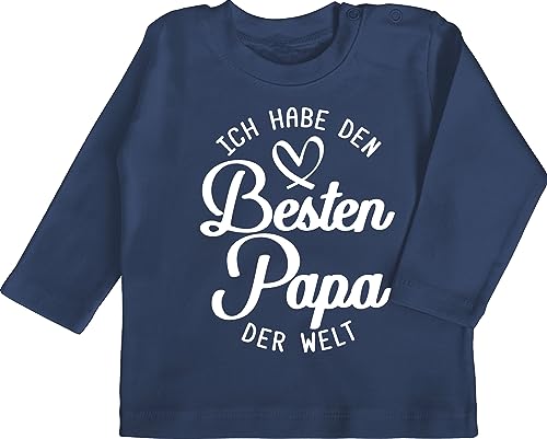 Baby Langarmshirt - Geschenk zum Vatertag - Ich Habe den besten Papa der Welt - 12/18 Monate - Navy Blau - Shirt Bester Tshirt papatagsgeschenk dad Babykleidung Vatertagsgeschenk Best t-Shirt Daddy Baby Langarmshirt - Geschenk zum Vatertag - Ich Habe den besten Papa der Welt - 12/18 Monate - Navy Blau - Shirt Bester Tshirt papatagsgeschenk dad Babykleidung Vatertagsgeschenk Best t-Shirt Daddy von Shirtracer