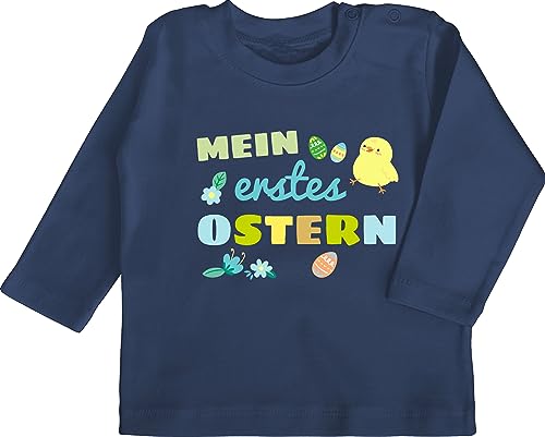 Baby Langarmshirt - Ostergeschenke - Mein erstes Ostern Junge I My First Easter - 12/18 Monate - Navy Blau - Oster Tshirt osteroutfit ostermotiv 1 Shirt Outfit ostergeschenke+für+Baby osterfest 1. von Shirtracer